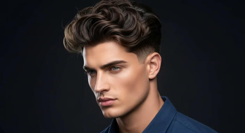 Modern Wavy Slick Back Haircuts for Men