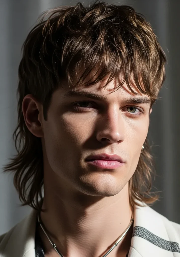 Modern Wolf Cut Mullet