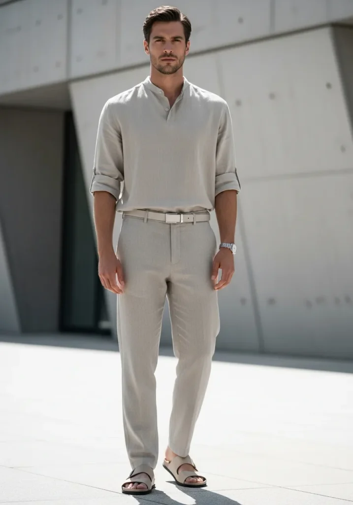 Monochrome Beige Summer Outfit