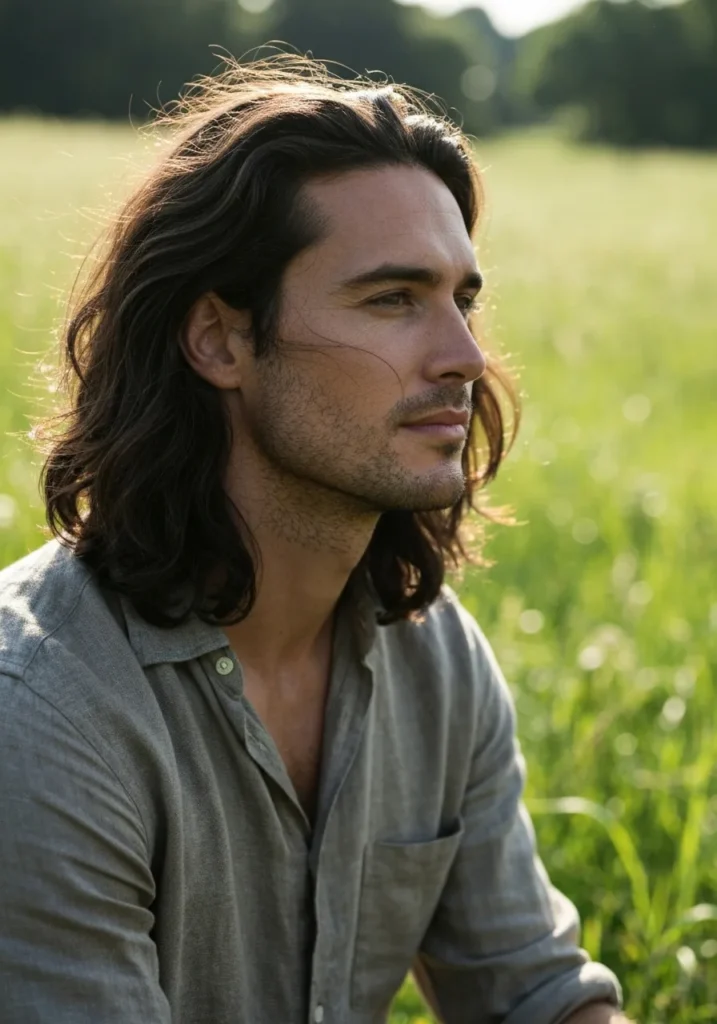 23 Trendy Flow Haircut Ideas for Men 24 Natural Long Flow Hairstyle