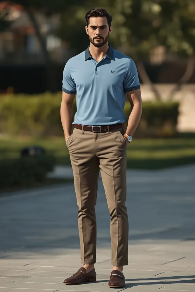 Polo Shirt with Chinos