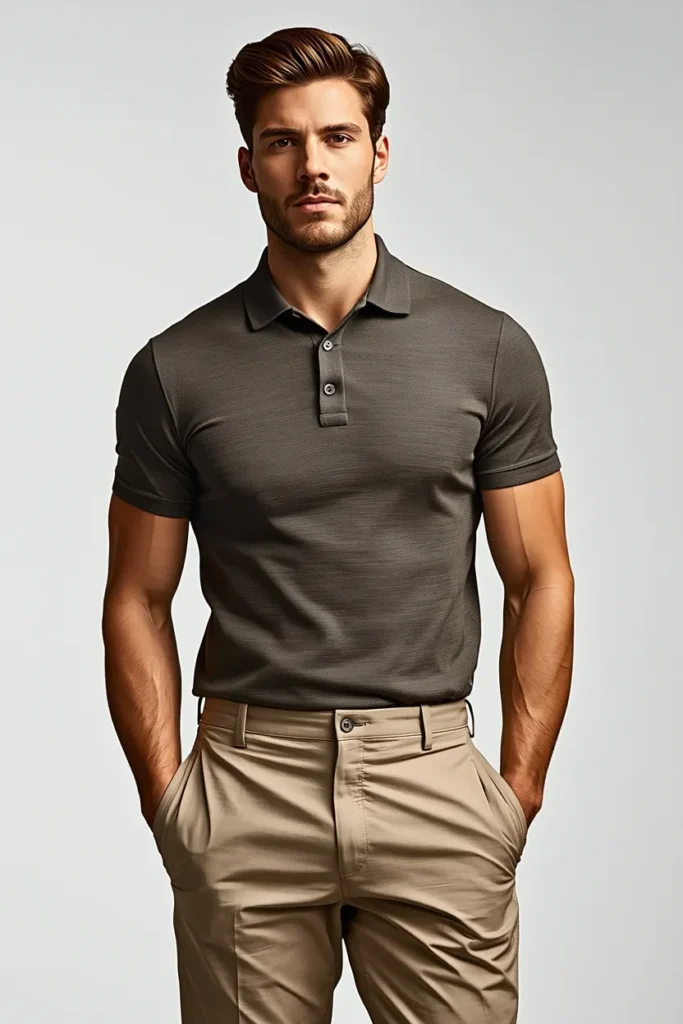 Polo with Cropped Trousers