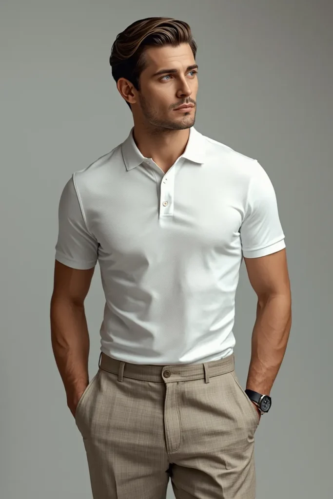 Polo with Minimal Accessories Look