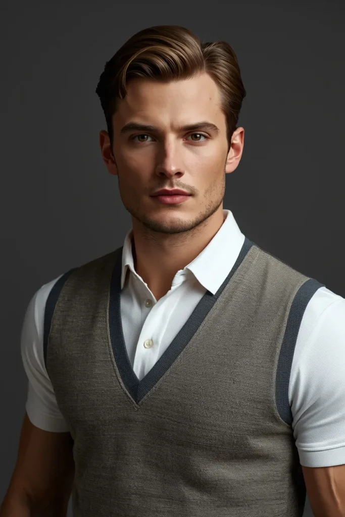 Polo with Vest Layer