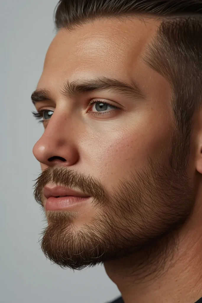 24 Stylish Ducktail Beard Ideas for Men 9 Rounded Ducktail Beard
