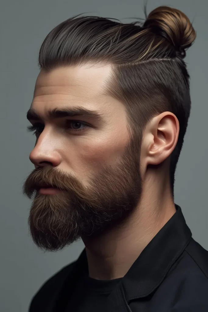 24 Stylish Ducktail Beard Ideas for Men 8 Sharp Angled Ducktail
