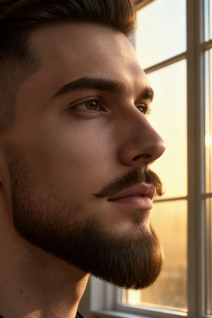 24 Stylish Ducktail Beard Ideas for Men 3 Short Ducktail Beard