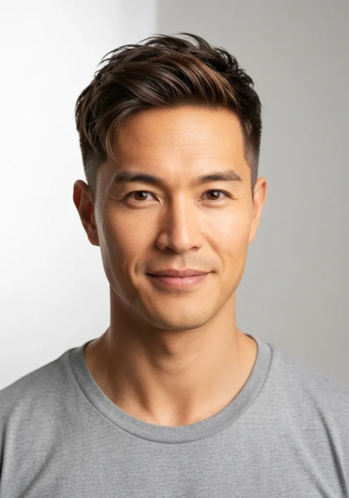 Short Scissor Cut with Slight Side Sweep