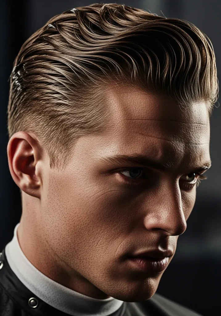 Slick Back Wavy Undercut