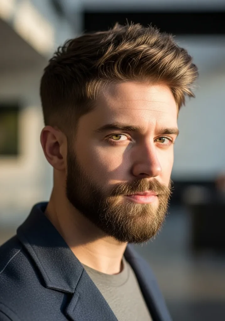 Textured Crop with Beard