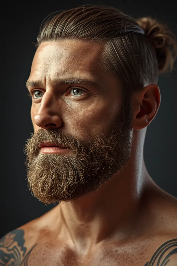 24 Stylish Ducktail Beard Ideas for Men 7 Textured Ducktail Beard