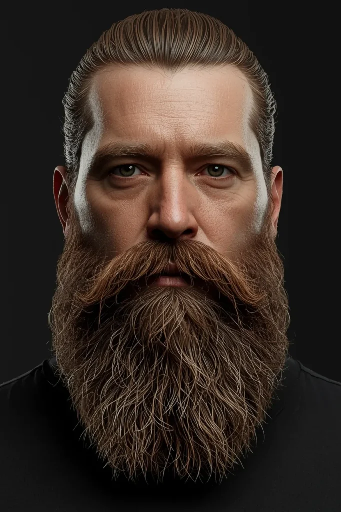 24 Stylish Ducktail Beard Ideas for Men 11 Thick Heavy Ducktail Beard