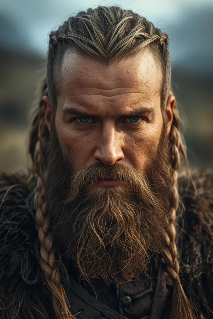 Viking-Inspired Long Hair