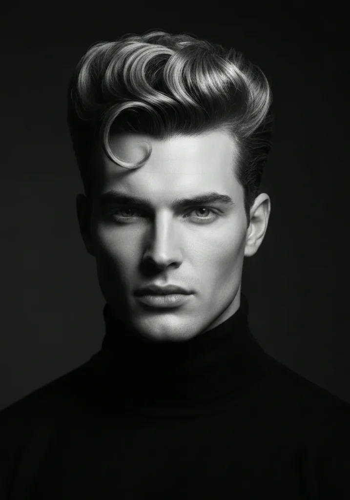 Voluminous Wavy Slick Back