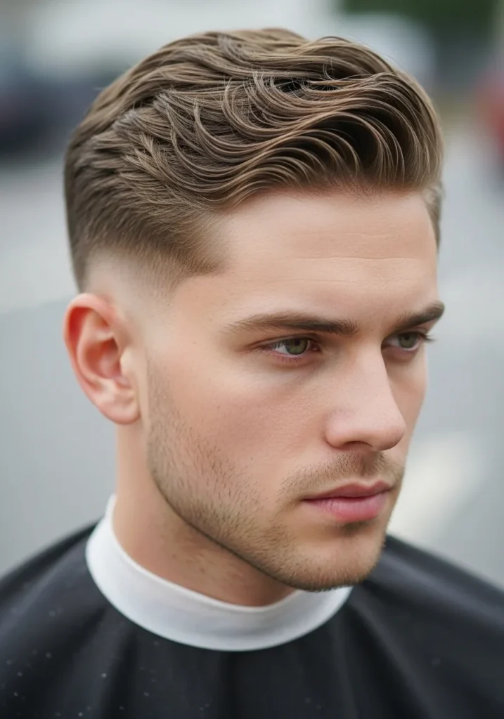 Wavy Undercut with Side Part