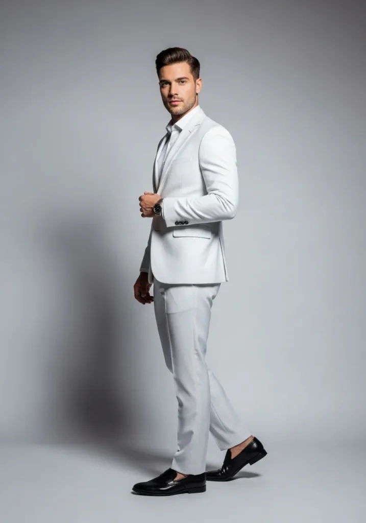 White Pants with Blazer
