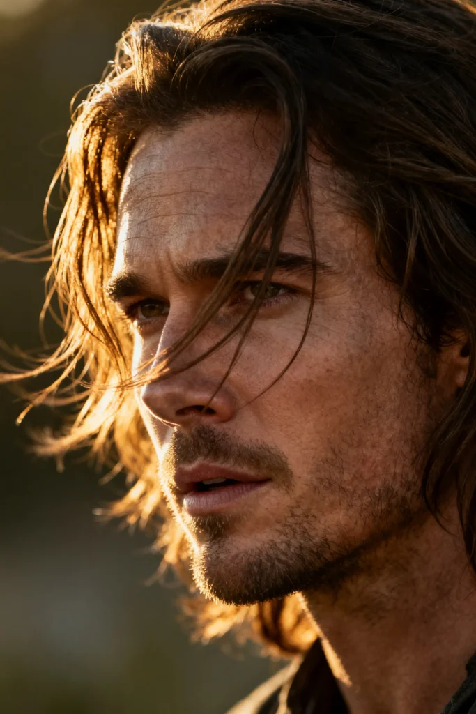 Wind-Swept Long Hair