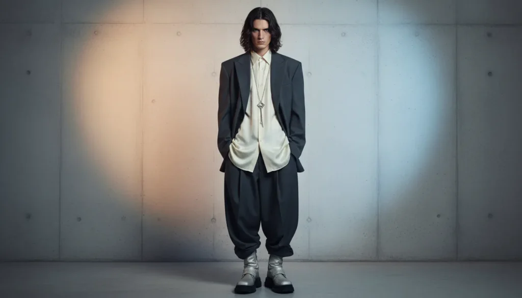 Right-click to download curtain hair middle part