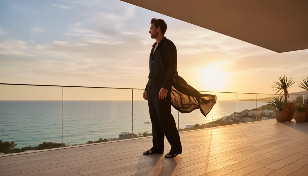 Summer Minimalism in Black Linen