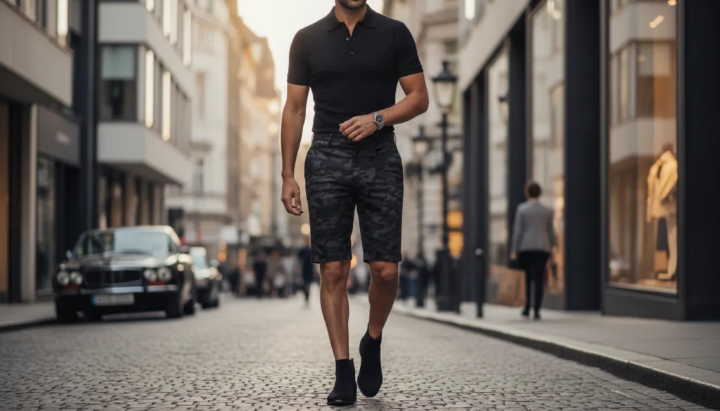 25 Stylish Camo Shorts Outfits for Men to Rock This Summer 22 image 546