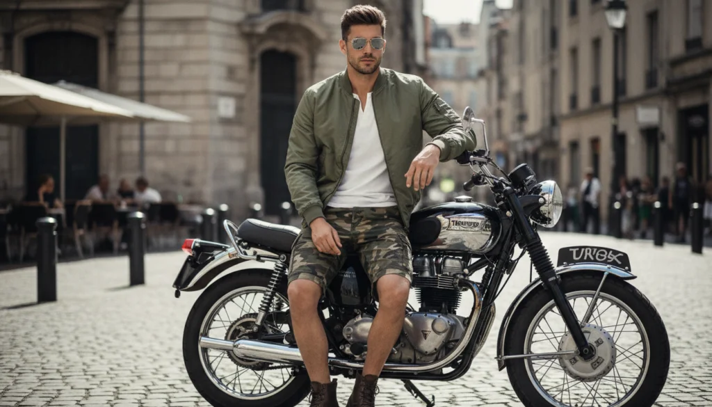 25 Stylish Camo Shorts Outfits for Men to Rock This Summer 23 image 556