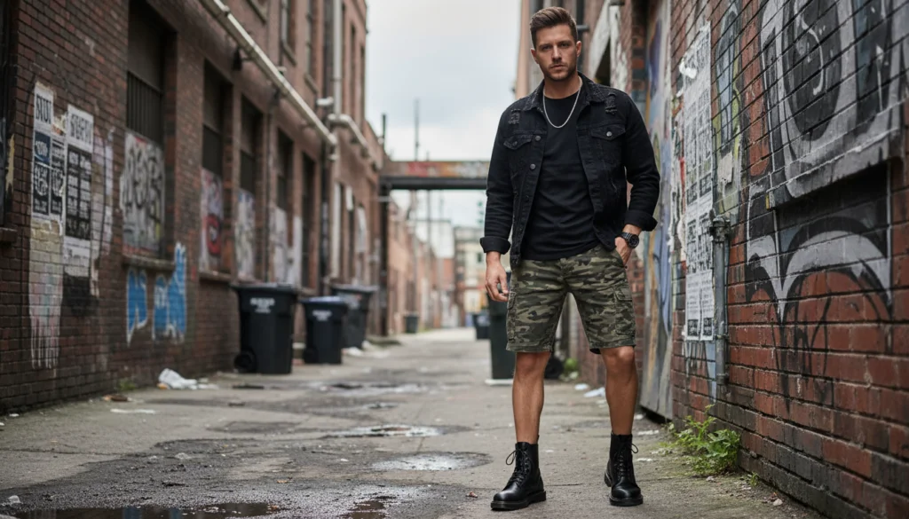 25 Stylish Camo Shorts Outfits for Men to Rock This Summer 3 image 565