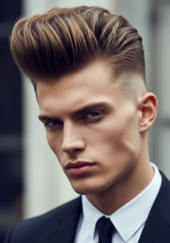 Long Pompadour with Undercut