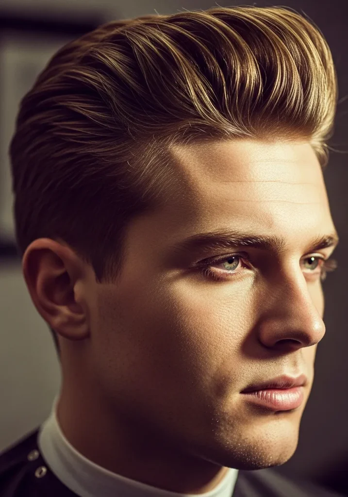 Retro-Inspired Undercut Pompadour