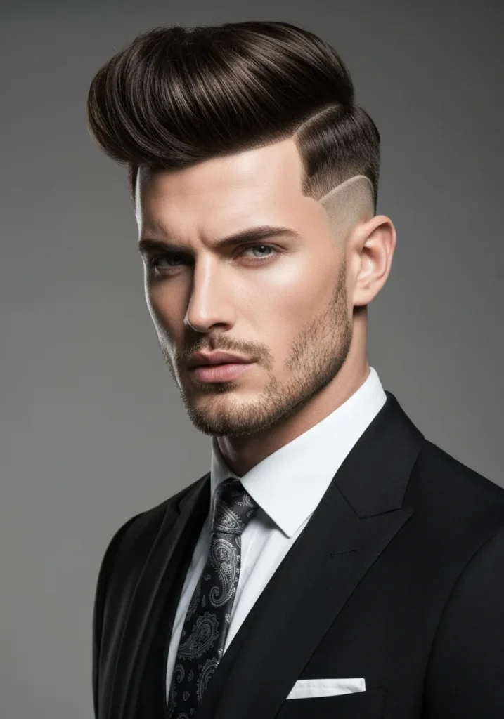 Asymmetrical Undercut Pompadour