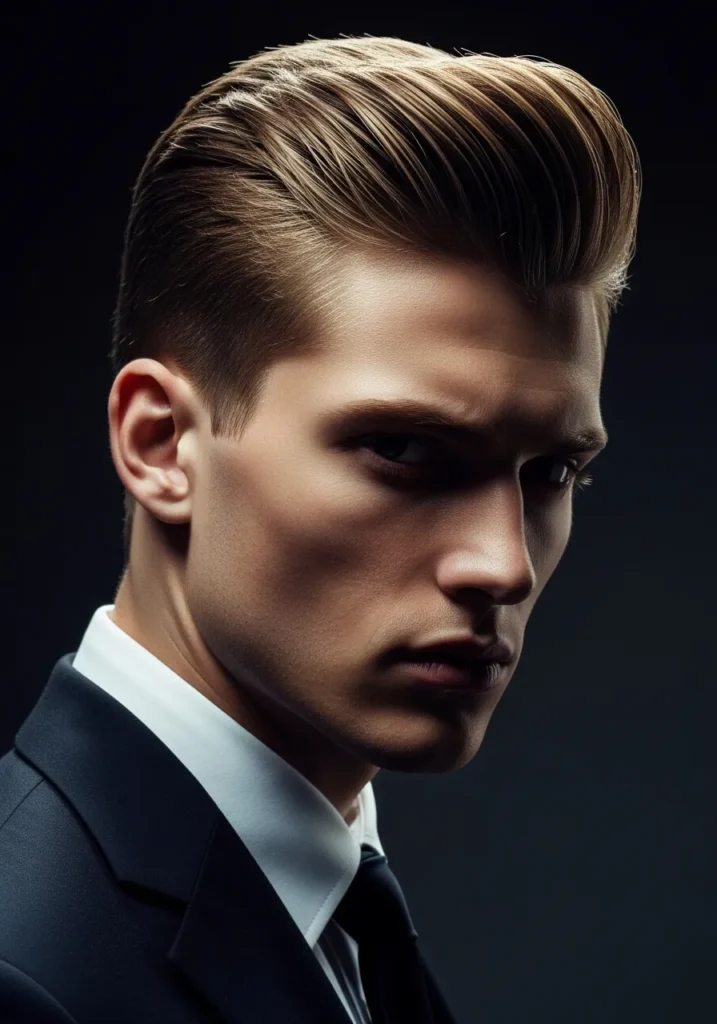 Slick Back Undercut Pompadour