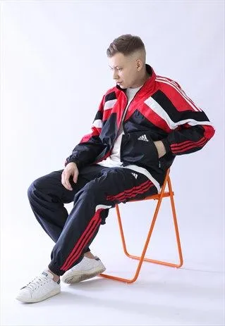 Coordinated Tracksuit and Retro Dad Shoes