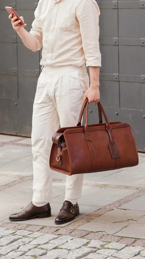 Leather Weekender Bag