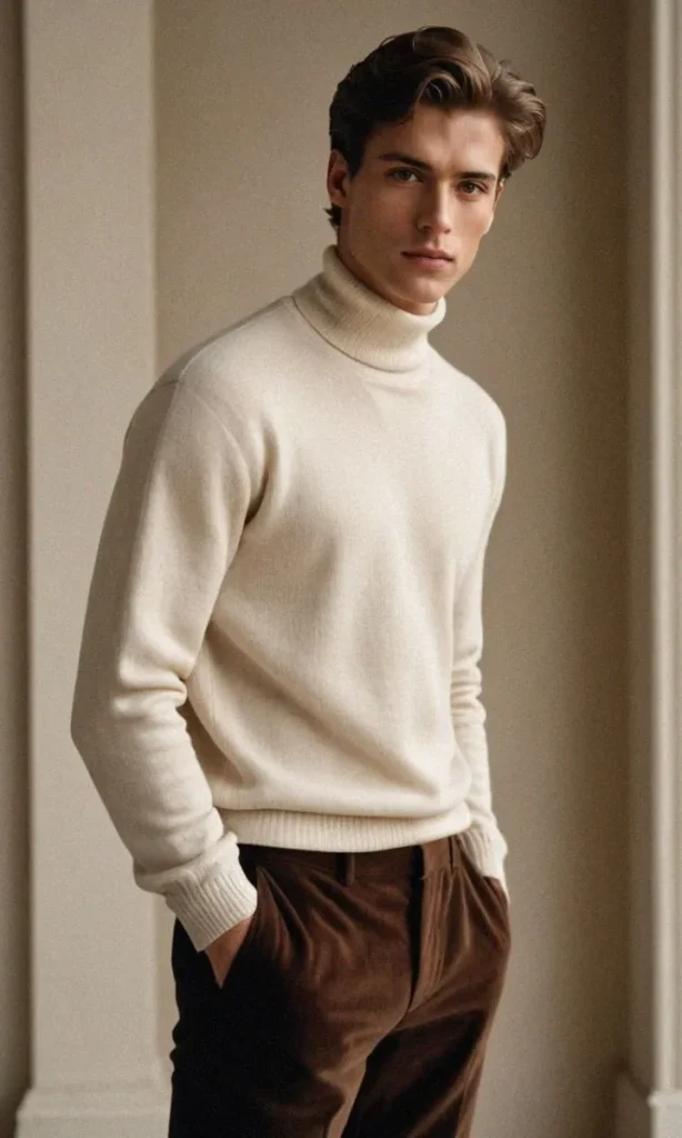 V Neck or Crew Neck Cashmere Sweater
