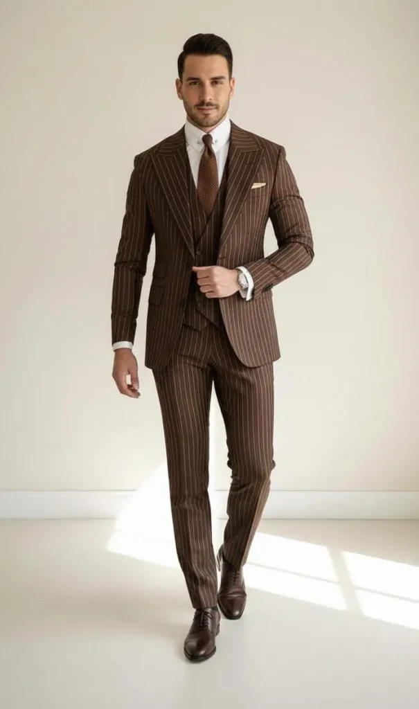 22 Classy Outfits Men Will Love to Try 21 Vintage Brown Plaid Suit