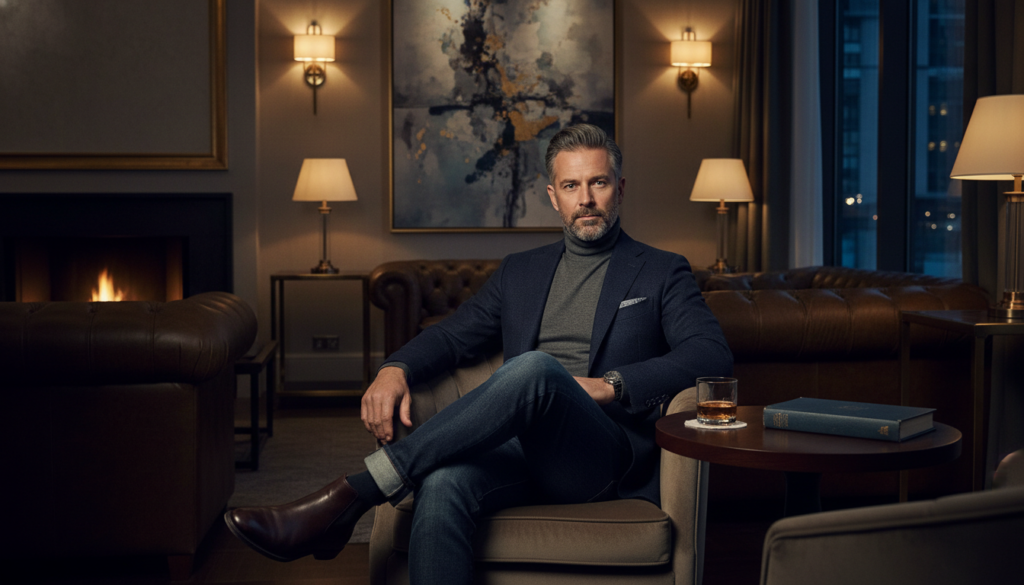 24 Dark Blue Jeans Outfit Ideas for Men 8 image 1045