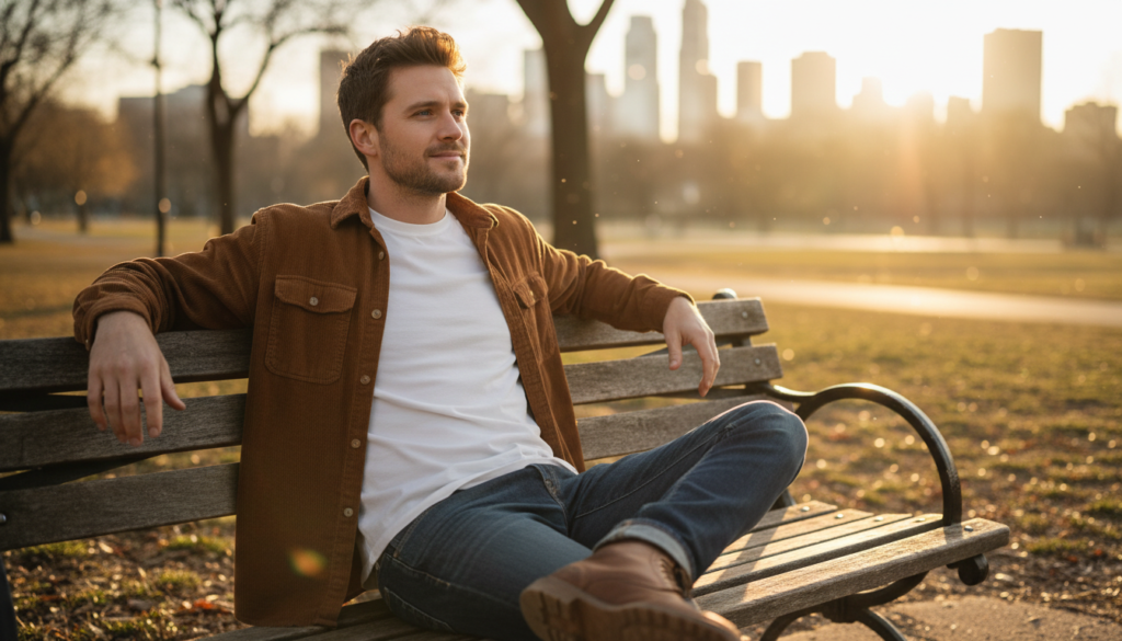 24 Dark Blue Jeans Outfit Ideas for Men 14 image 1048