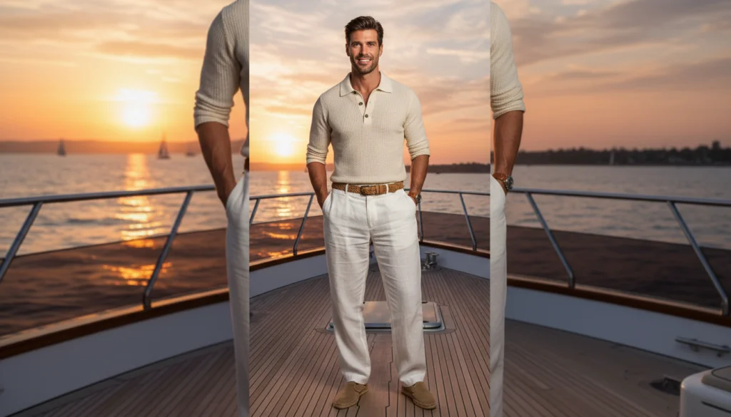 24 Cool White Pants Outfits for Men 9 image 105