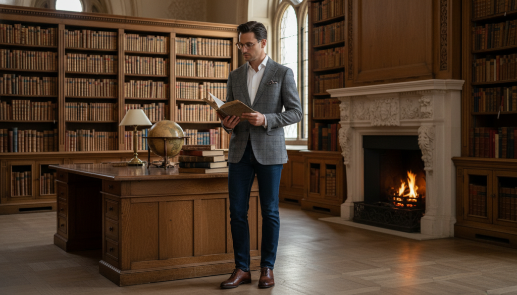 24 Dark Blue Jeans Outfit Ideas for Men 18 image 1052