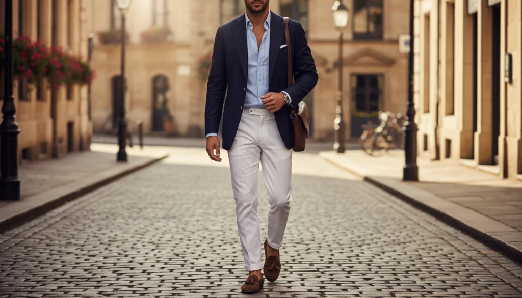 24 Cool White Pants Outfits for Men 8 image 107