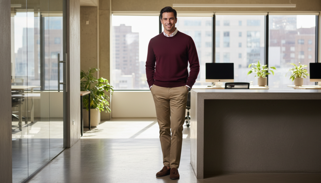 23 Best Khaki Pants Outfit Ideas for Men 10 image 1090