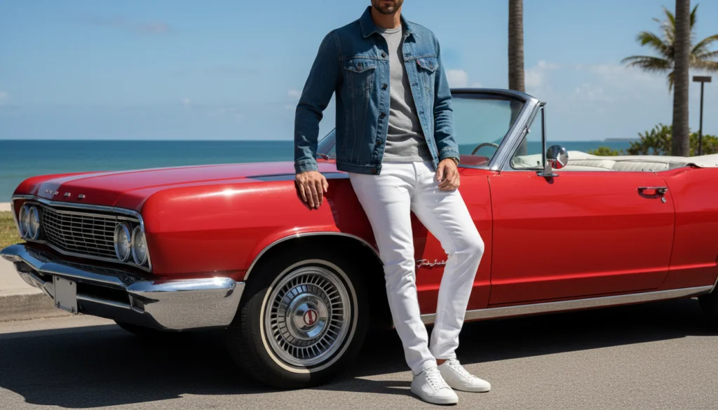 24 Cool White Pants Outfits for Men 12 image 113