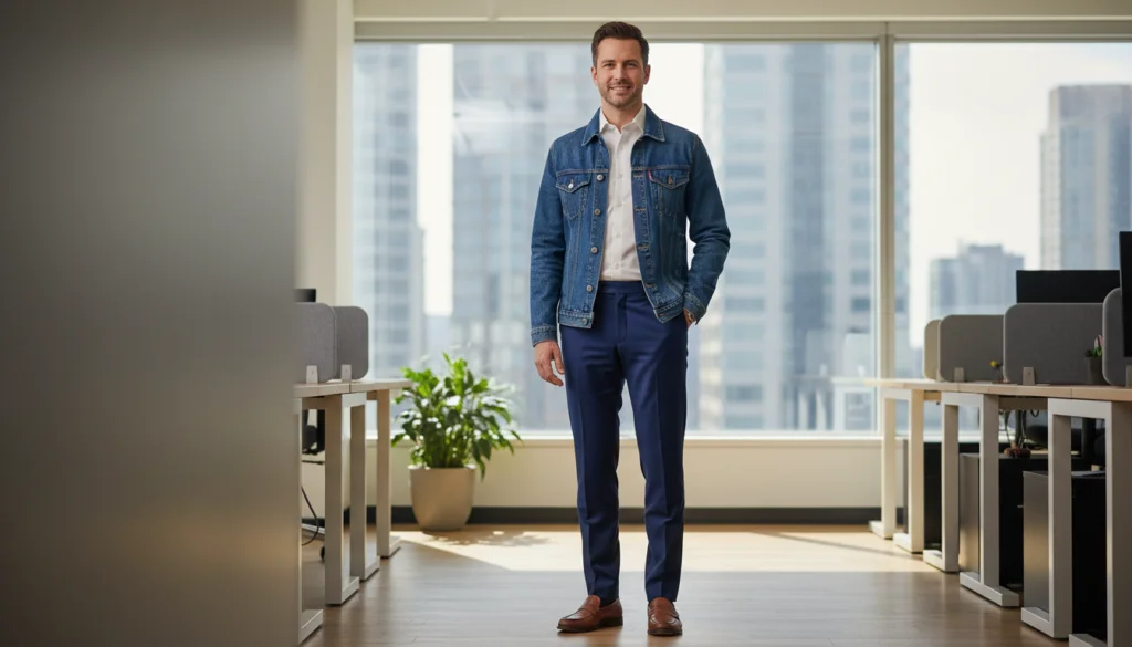 24 Stylish Denim Jacket Outfit Ideas for Men 5 image 1156