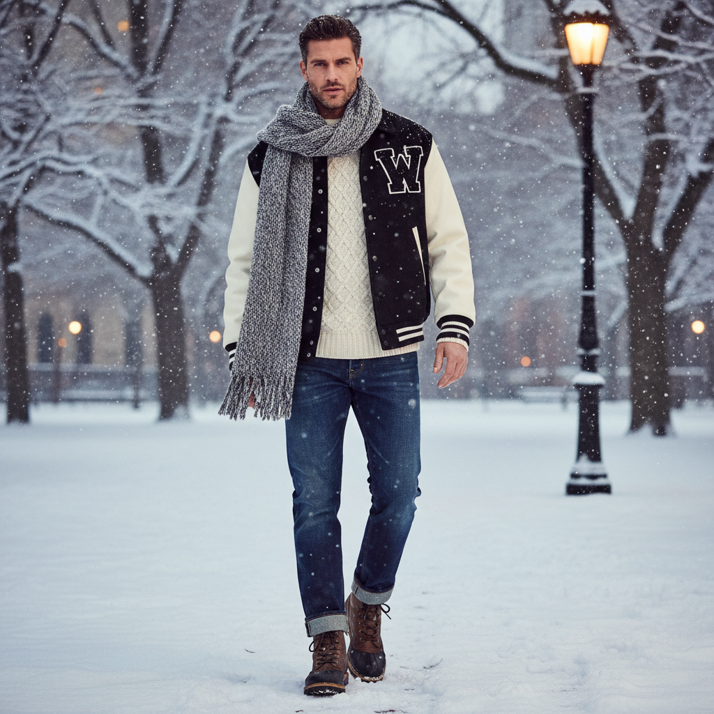 21 Varsity Jacket Outfit Ideas for Men 18 image 1316