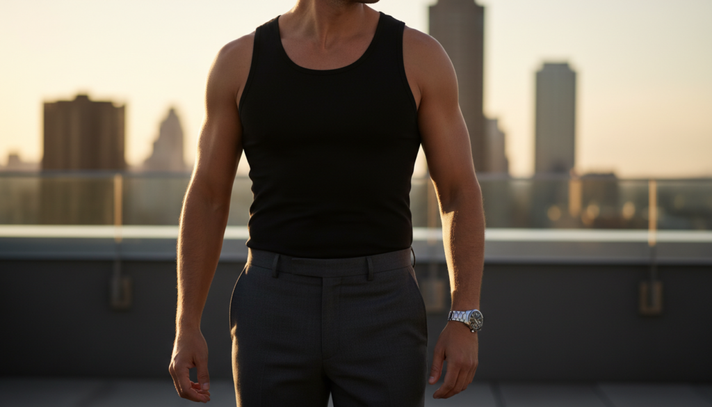 25 Tank Top Outfit Ideas for Men 3 image 171