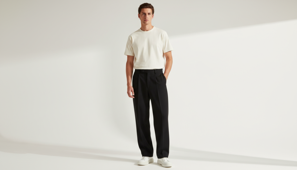 20 Wide Leg Pants Outfit Ideas for Men 2 image 349