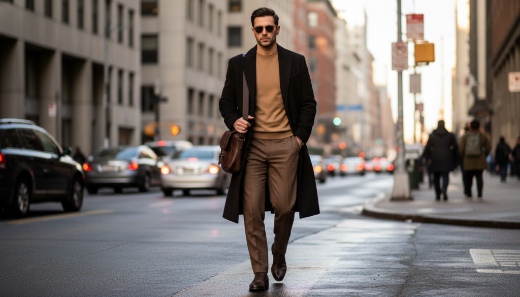 20 Brown Pants Outfit Ideas for Men 11 image 374