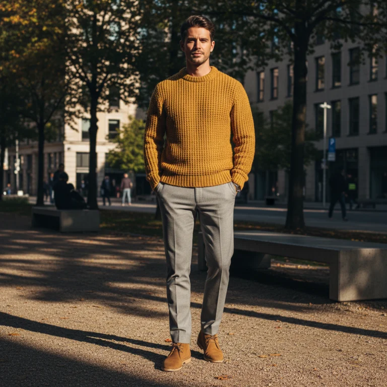 Grey Pants Outfit Combos for Men