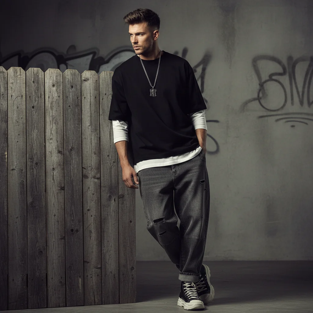 25 Oversized T-Shirt Outfit Ideas for Men 18 image 734