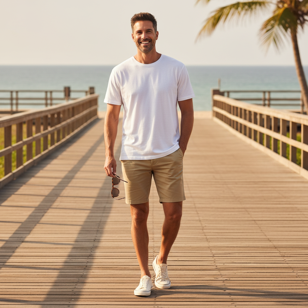 25 White T-Shirt Outfit Ideas for Men 5 image 863