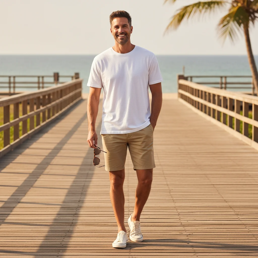 25 White T-Shirt Outfit Ideas for Men 5 image 863